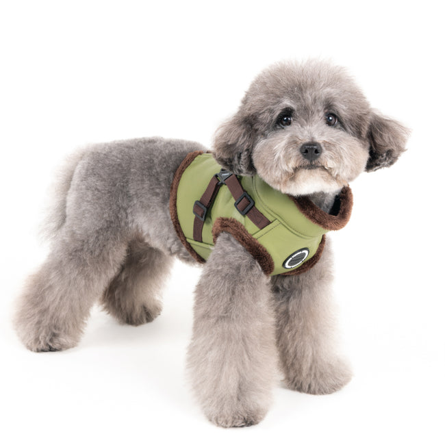 Puppia Wynter Vest Harness – Model V Olive