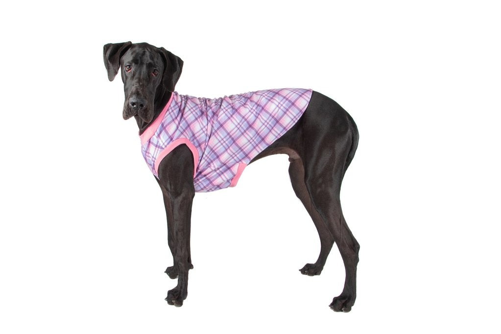 Big and Little Dogs Fleece Pyjama Purple & Pink Plaid - Premium Hondenkleding > Hondenpyjama from Big and Little Dogs - Just €20! Shop now at Frenkiezdogshop