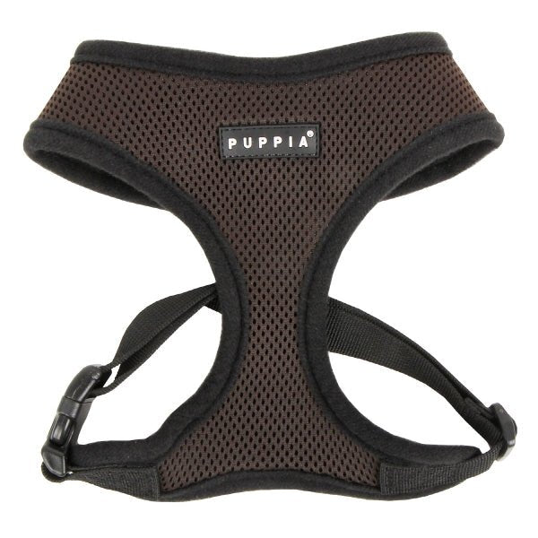 Puppia Soft Harness model A brown hondentuig > honden harnas > model A X - Small
