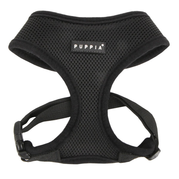 Puppia Soft Harness model A black - Premium hondentuig > honden harnas from Puppia - Just €18.99! Shop now at Frenkiezdogshop