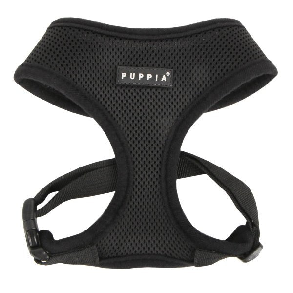 Puppia Soft Harness model A black hondentuig > honden harnas > model A X - Small