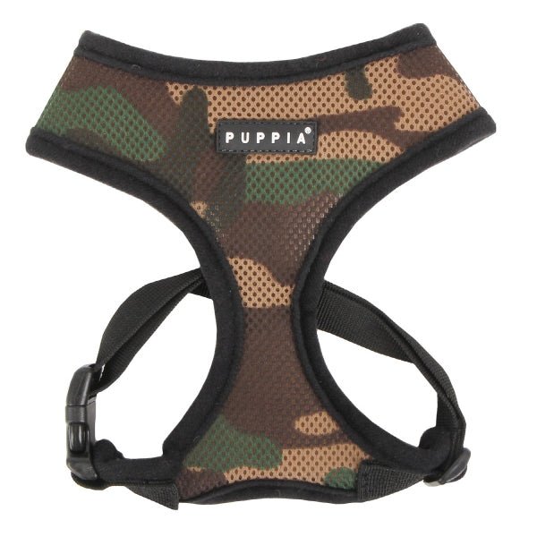 Puppia Soft Harness model A camo hondentuig > honden harnas > model A X - Small