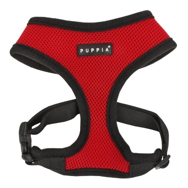 Puppia Soft Harness model A red hondentuig > honden harnas > model A X - Small