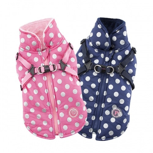 Pinkaholic Misis Dotty Winter Fleece Jacket Pink - Premium Hondenkleding > hondenjas from Pinkaholic - Just €49.99! Shop now at Frenkiezdogshop