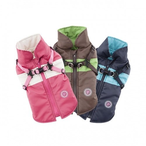 Pinkaholic Aiden Jacket Harness Brown Hondenkleding > hondenjas Small