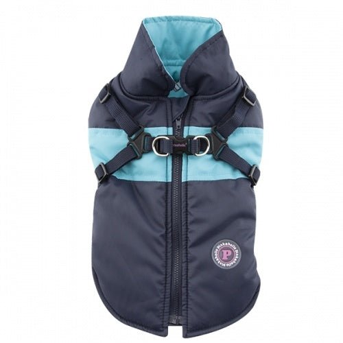 Pinkaholic Aiden Jacket Harness Navy Hondenkleding > hondenjas Small