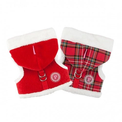 Pinkaholic Santa Pinka Harness Checkered Red hondentuig > honden harnas > model B Small