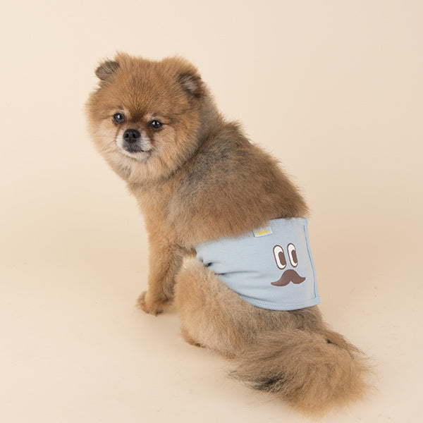 Puppia Olchi Mustache Manner band Red - Premium Plasband > Manner band from Puppia - Just €17.99! Shop now at Frenkiezdogshop