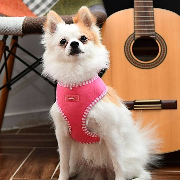 Puppia Naunet Vest Harness model B Pink ( X - LARGE ) hondentuig > honden harnas > model B Large
