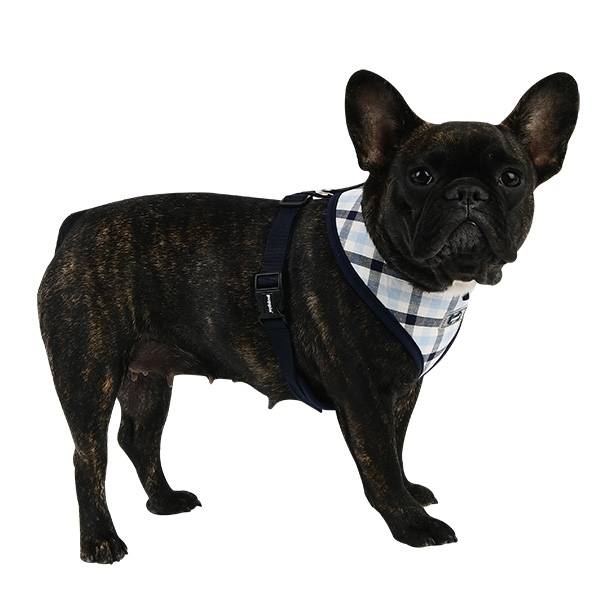 Puppia Neil Harness model A Navy - Premium hondentuig > honden harnas from Puppia - Just €20! Shop now at Frenkiezdogshop