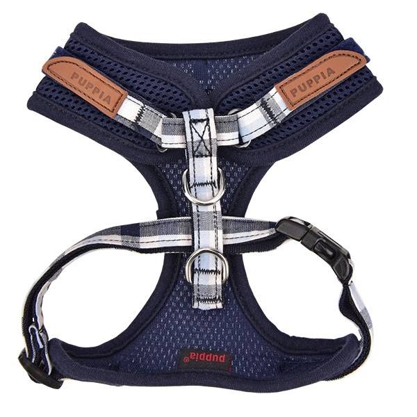 Puppia Neil Superior Harness model A navy hondentuig > honden harnas > model A Large