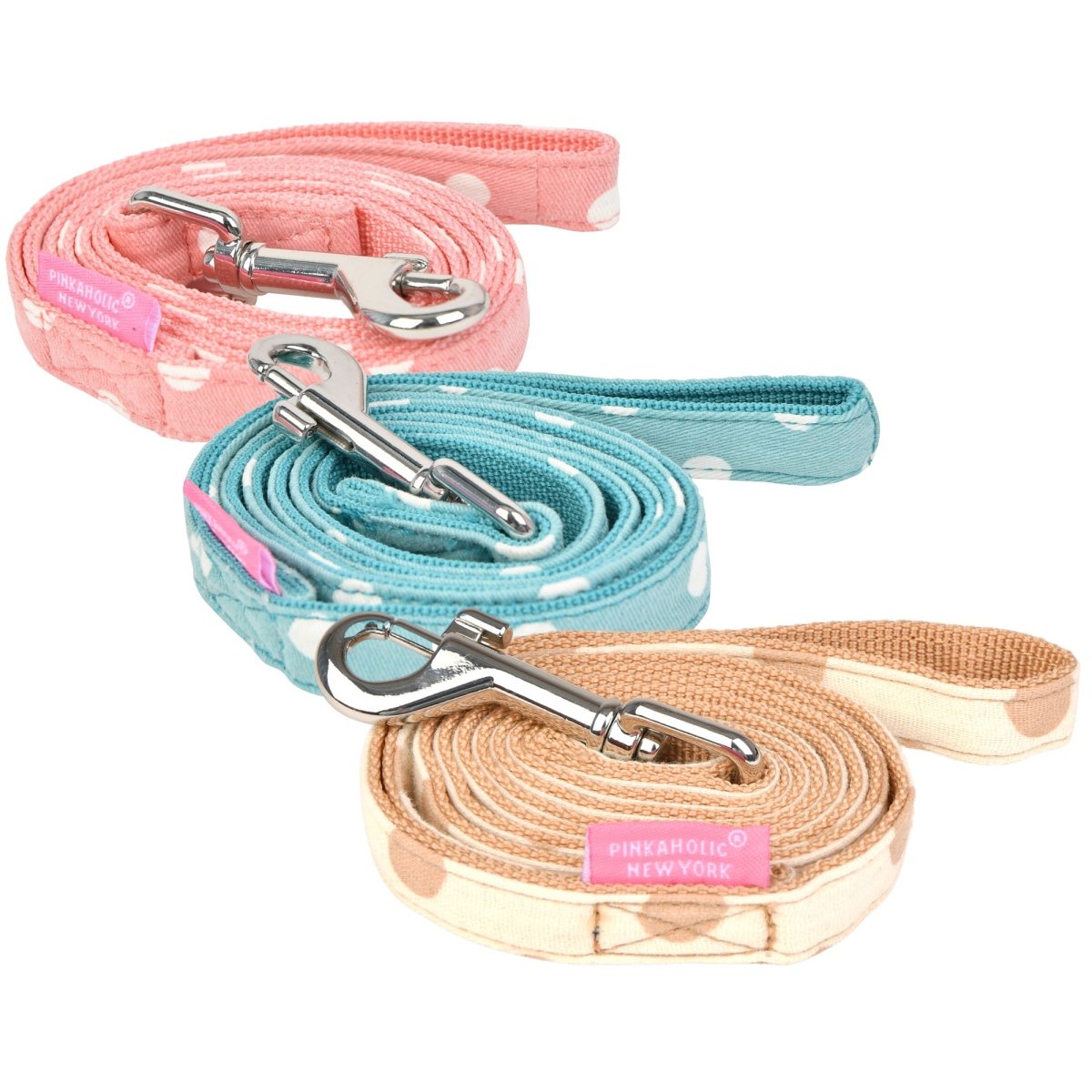 Pinkaholic Ida Leash Beige hondenriem > hondenlijn Medium