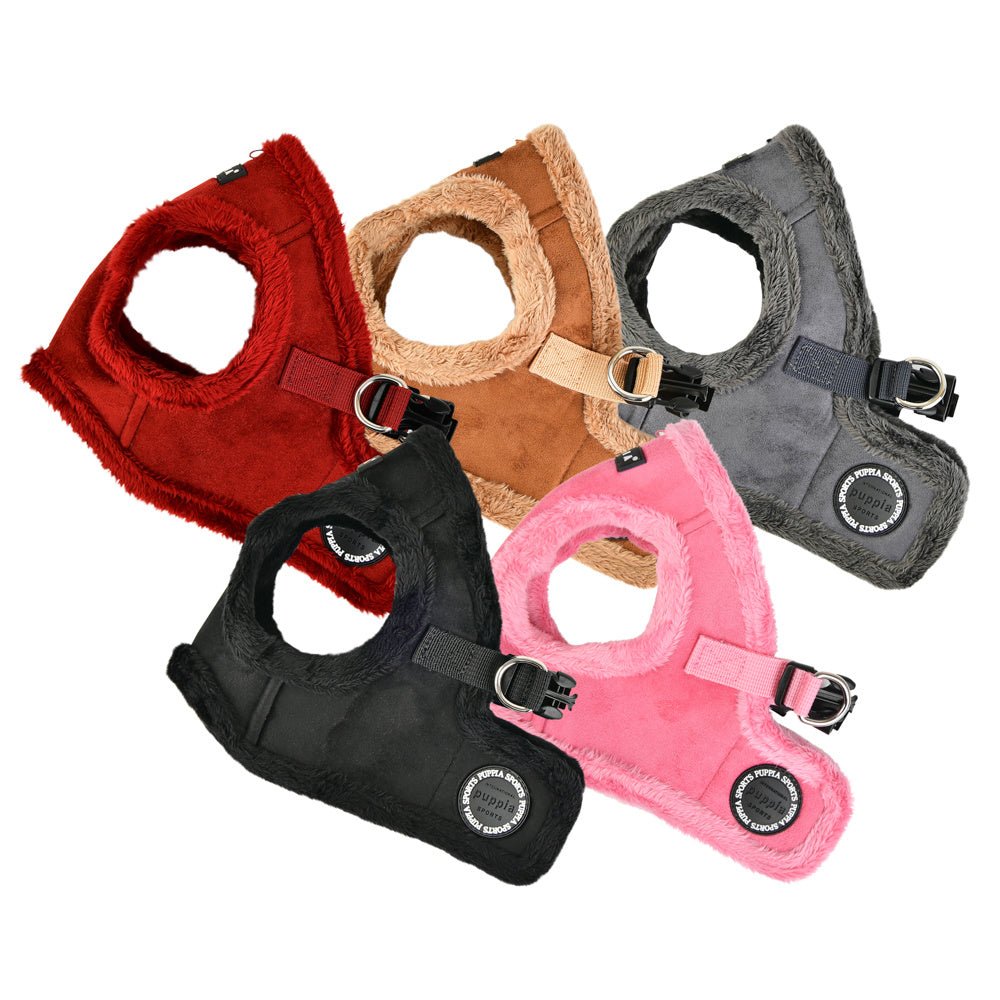 Puppia Terry Vest Harness model B Pink hondentuig > honden harnas > model B Small