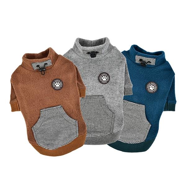 Puppia Rezso Hoodie Melange Grey Hondenkleding > Hondentrui Small