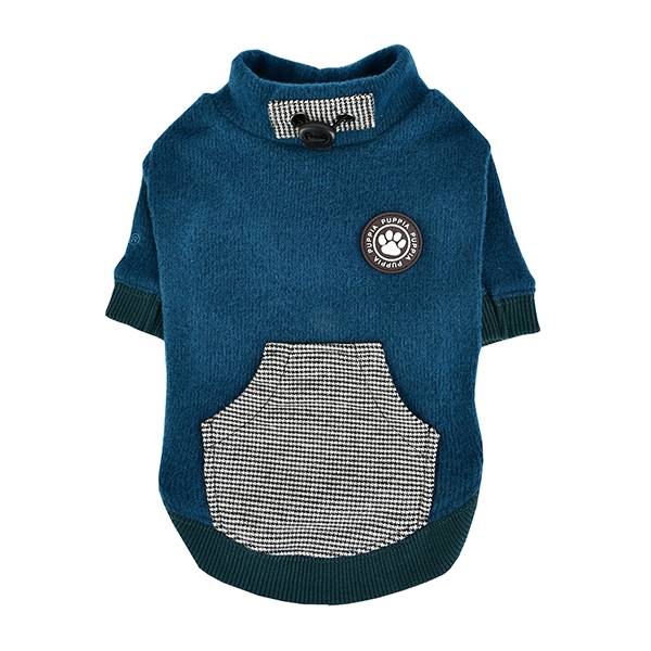 Puppia Rezso Hoodie Teal ( Small ) - Premium Hondenkleding > Hondentrui from Puppia - Just €25! Shop now at Frenkiezdogshop