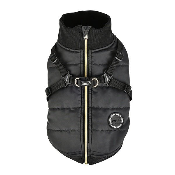 Puppia Frost Jacket Harness Black Hondenkleding > hondenjas Small