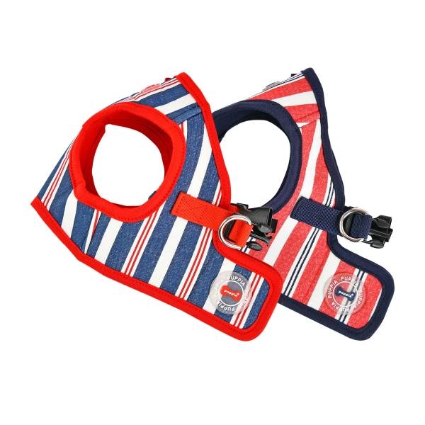 Puppia Zorion Vest Harness model B Navy ( M ) - Premium hondentuig > honden harnas from Puppia - Just €20! Shop now at Frenkiezdogshop