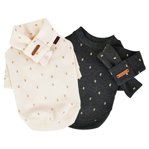 Puppia Sweater Orabel with Scarf Ivory - Premium Hondenkleding > Hondentrui from Puppia - Just €20! Shop now at Frenkiezdogshop