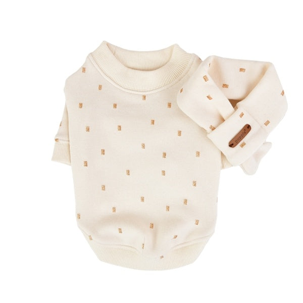 Puppia Sweater Orabel with Scarf Ivory - Premium Hondenkleding > Hondentrui from Puppia - Just €20! Shop now at Frenkiezdogshop