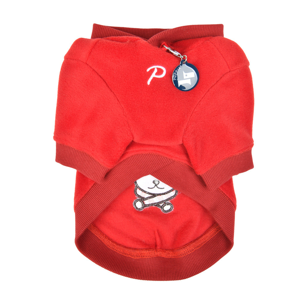 Puppia Blitzen Kerst Hoodie Red - Premium Hondenkleding > Hondentrui from Puppia - Just €20! Shop now at Frenkiezdogshop