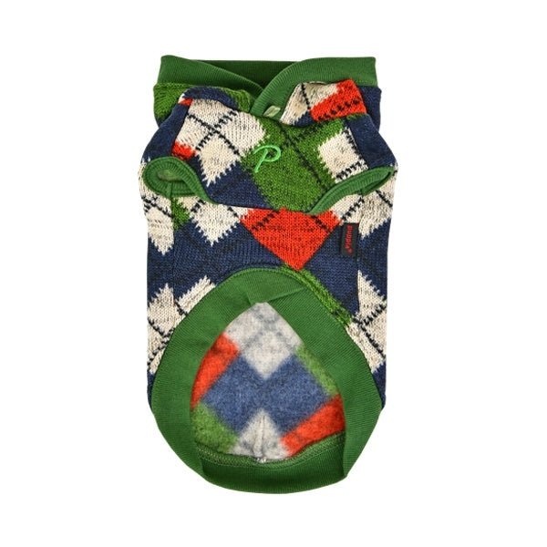 Puppia Jolly Sweater Hooded T-Shirt Green hondenkleding > hondenshirt Small