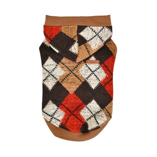 Puppia Jolly Sweater Hooded T-Shirt Beige hondenkleding > hondenshirt Small