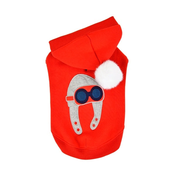 Puppia Aviator Hoodie Red - Premium Hondenkleding > Hondentrui from Puppia - Just €20! Shop now at Frenkiezdogshop