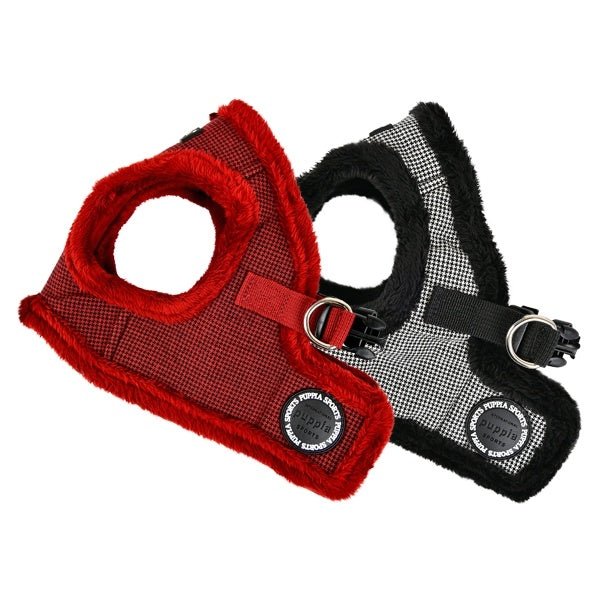 Puppia Harness B Puppytooth Wine hondentuig > honden harnas > model B Small