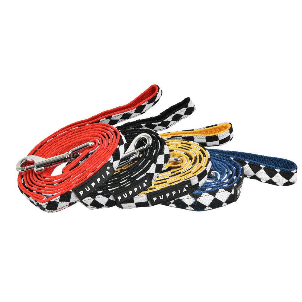 Puppia Racer Lijn Royal Blue hondenriem > hondenlijn Medium