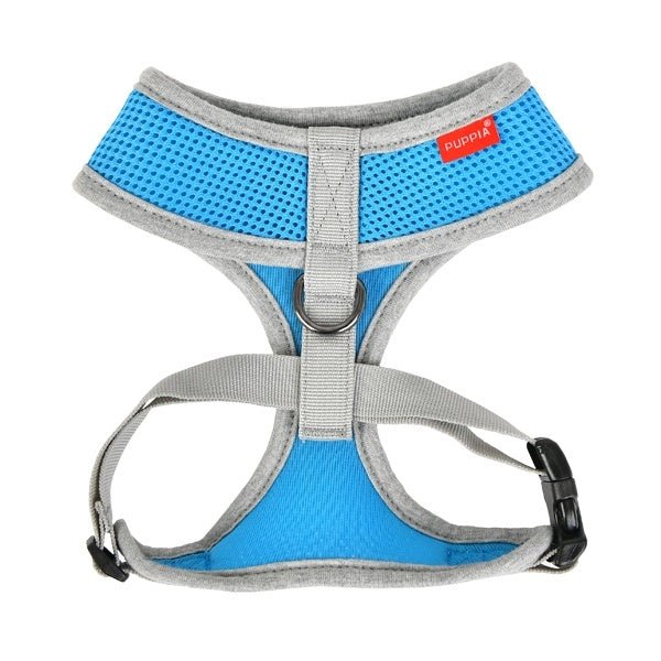 Puppia Soft Harness II model A sky blue hondentuig > honden harnas > model A Small