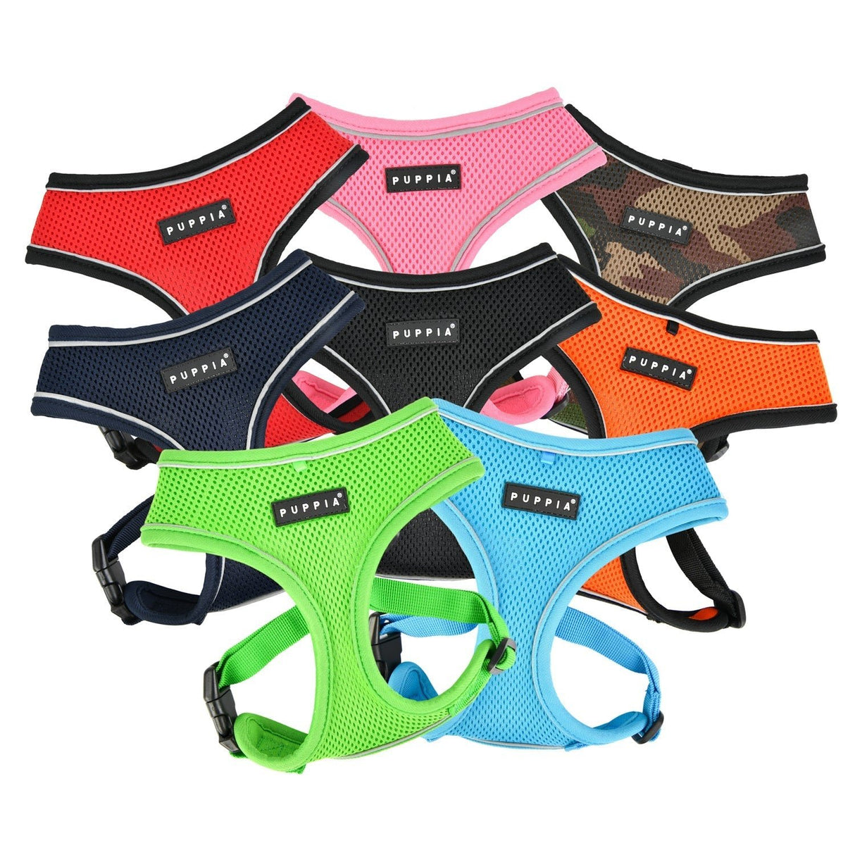 Puppia Soft Harness PRO model A Orange hondentuig > honden harnas > model A Small