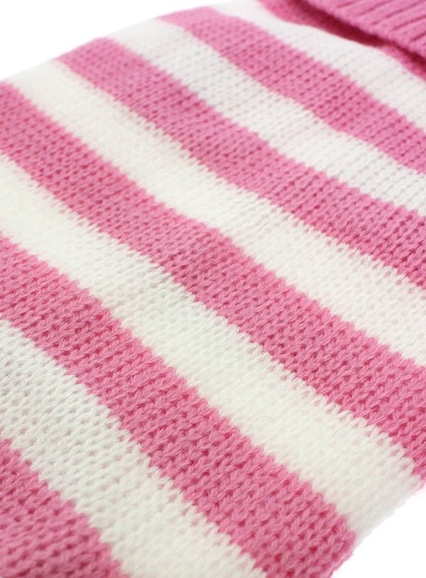 Urban Pup Pink & White Candy Stripe Sweater Hondenkleding > Hondentrui X - Small