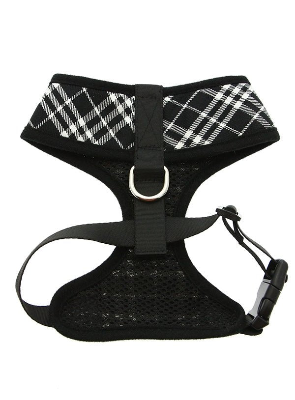 Urban Pup Black & White Tartan Harness hondentuig > honden harnas > model A XX - Small