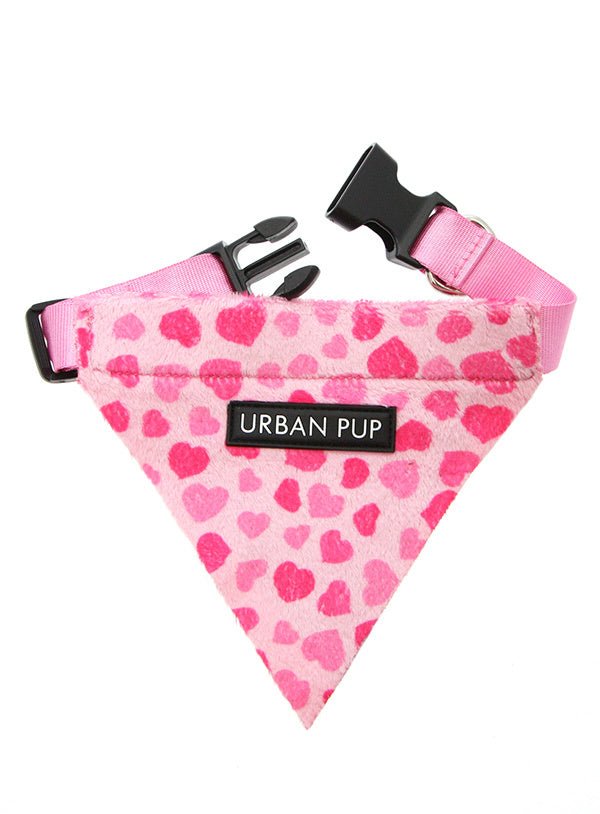 Urban Pup Pink Hearts Bandana Hondenkleding > bandana Small