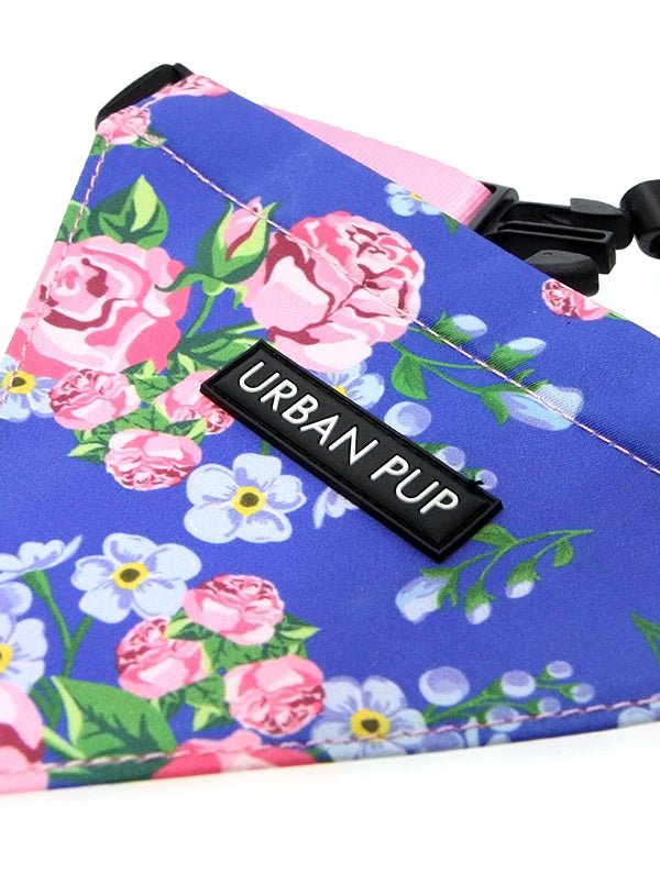 Urban Pup Pink/Blue Floral Bandana Hondenkleding > bandana Small
