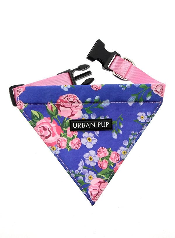 Urban Pup Pink/Blue Floral Bandana Hondenkleding > bandana Small