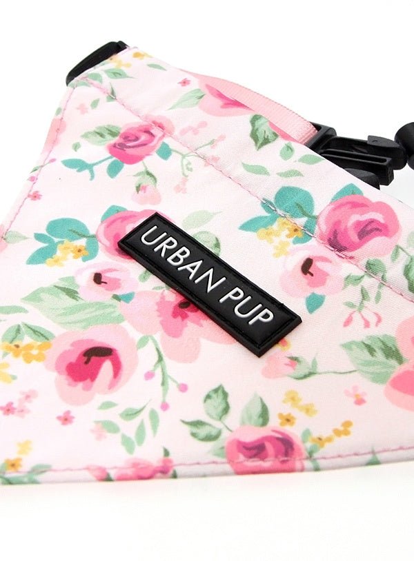 Urban Pup Pink Floral Cascade Bandana Hondenkleding > bandana Small