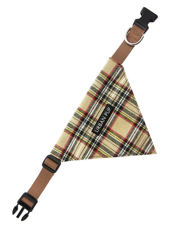 Urban Pup Brown Tartan Bandana Hondenkleding > bandana Small