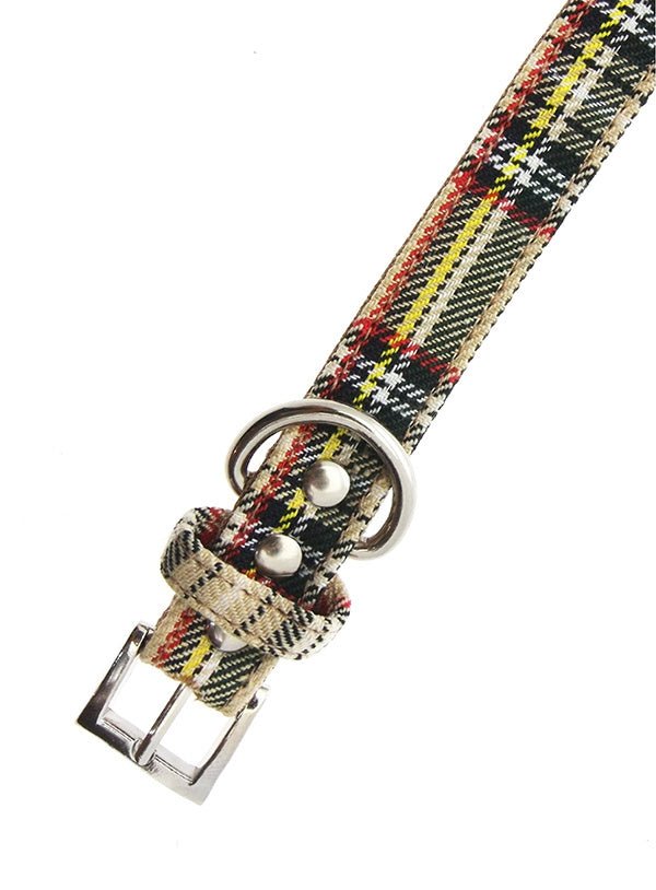 Urban Pup Halsband Brown Tartan halsband > hondenhalsband Small