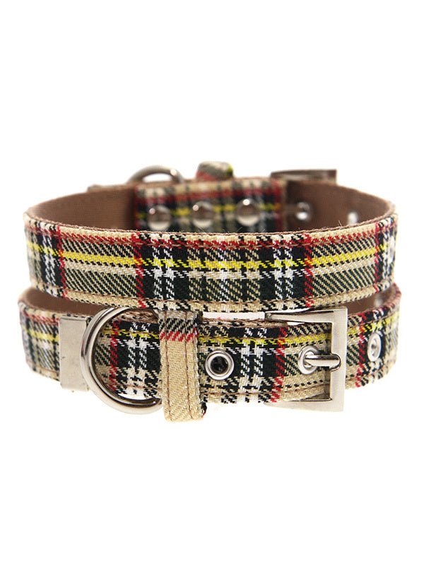 Urban Pup Halsband Brown Tartan halsband > hondenhalsband Small