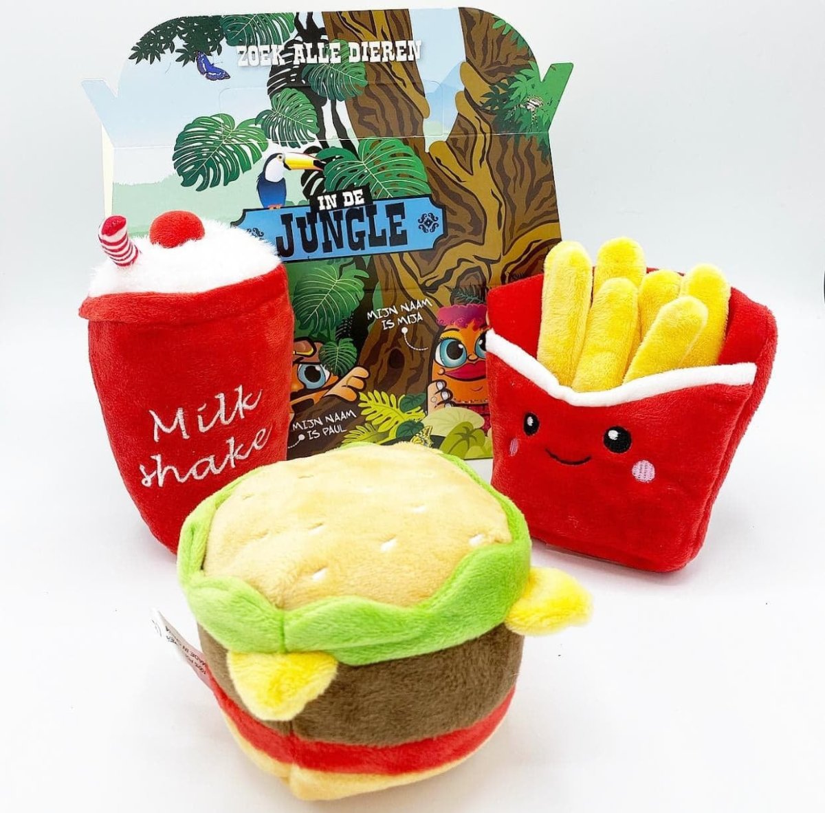 Frenkiez Hamburger Meal Box (3 Toyz ) Hondenspeeltje > Hondenspeelgoed one - size
