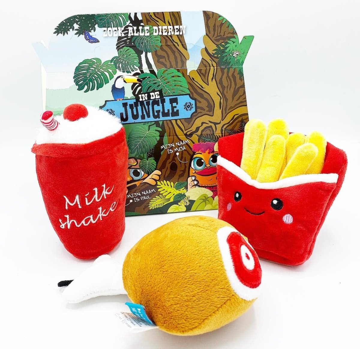 Frenkiez Chicken Meal Box (3 Toyz ) Hondenspeeltje > Hondenspeelgoed one - size
