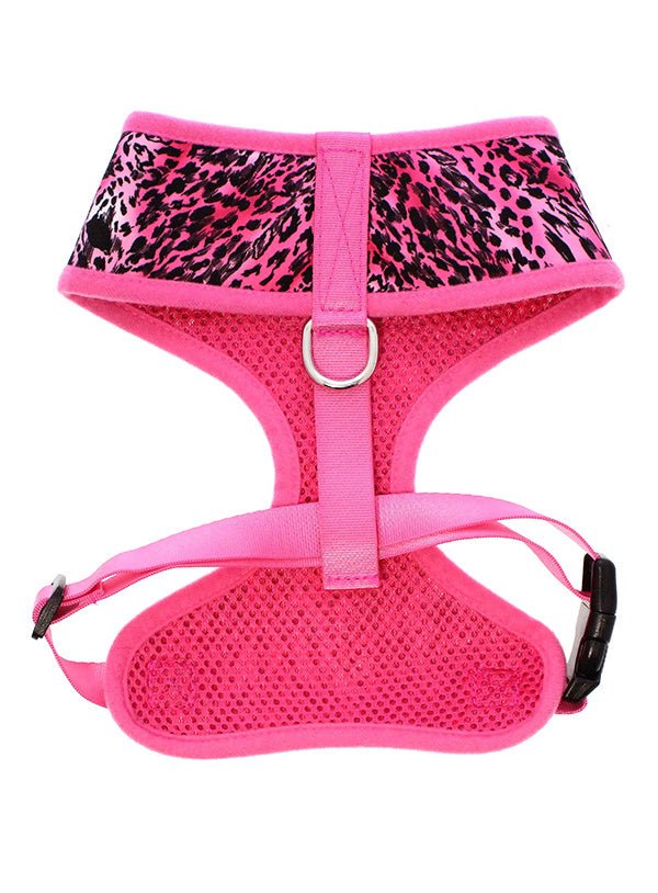 Urban Pup Pink Leopard Print Harness hondentuig > honden harnas > model A XX - Small