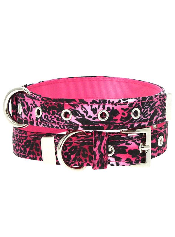 Urban Pup Halsband Pink Leopard halsband > hondenhalsband Small
