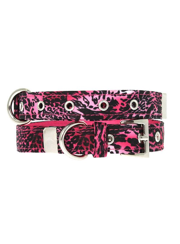 Urban Pup Halsband Pink Leopard halsband > hondenhalsband Small