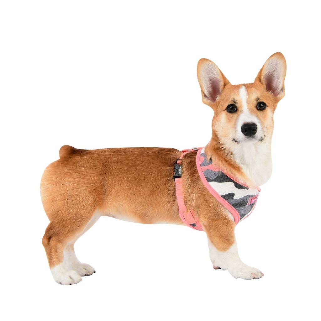 Puppia Ensign Harness Model A Pink Camo ( S & XL) - Premium hondentuig > honden harnas from Puppia - Just €20! Shop now at Frenkiezdogshop