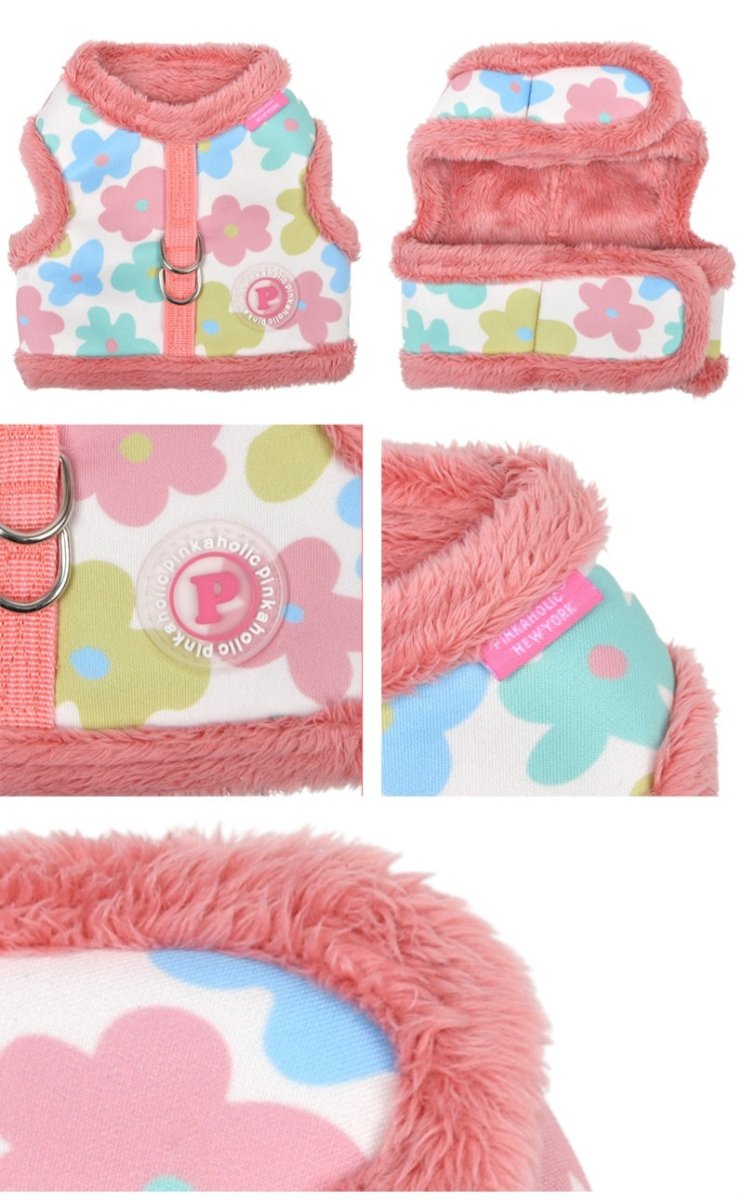 Pinkaholic Heather Pinka Harness Indian Pink hondentuig > honden harnas > model B Small