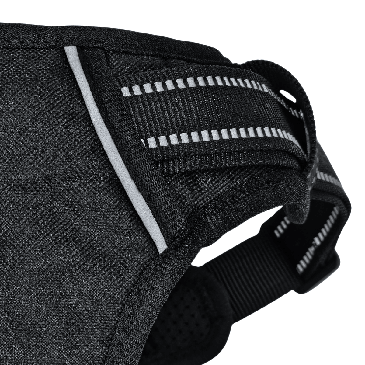 Frenkiez reflective basic dog harness Black hondentuig > honden harnas > Y tuigen Small