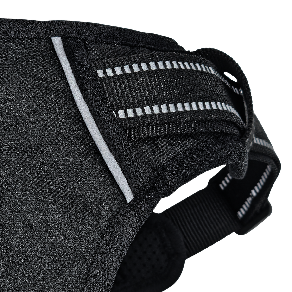 Frenkiez reflective basic dog harness Black - Premium hondentuig > honden harnas from Frenkiez - Just €5! Shop now at Frenkiezdogshop