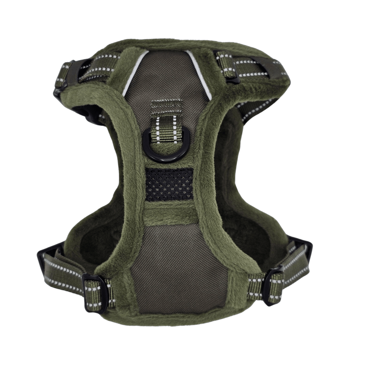 Frenkiez Teddy Reflective Y Tuig No Pull - Army Green Hondenharnas hondentuig > honden harnas > Y tuigen X - Small